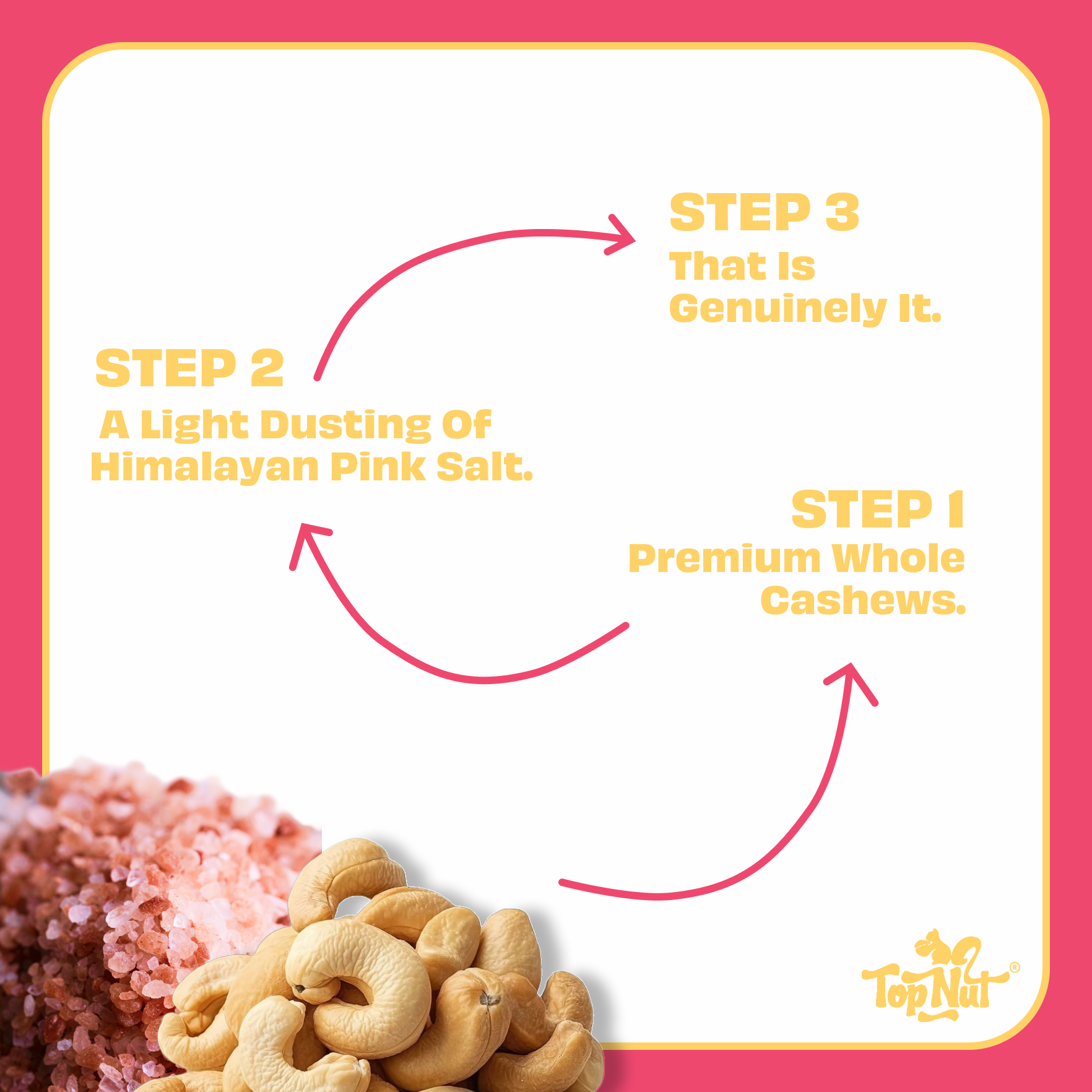 Himalayan Pink Salted Cashews 30g