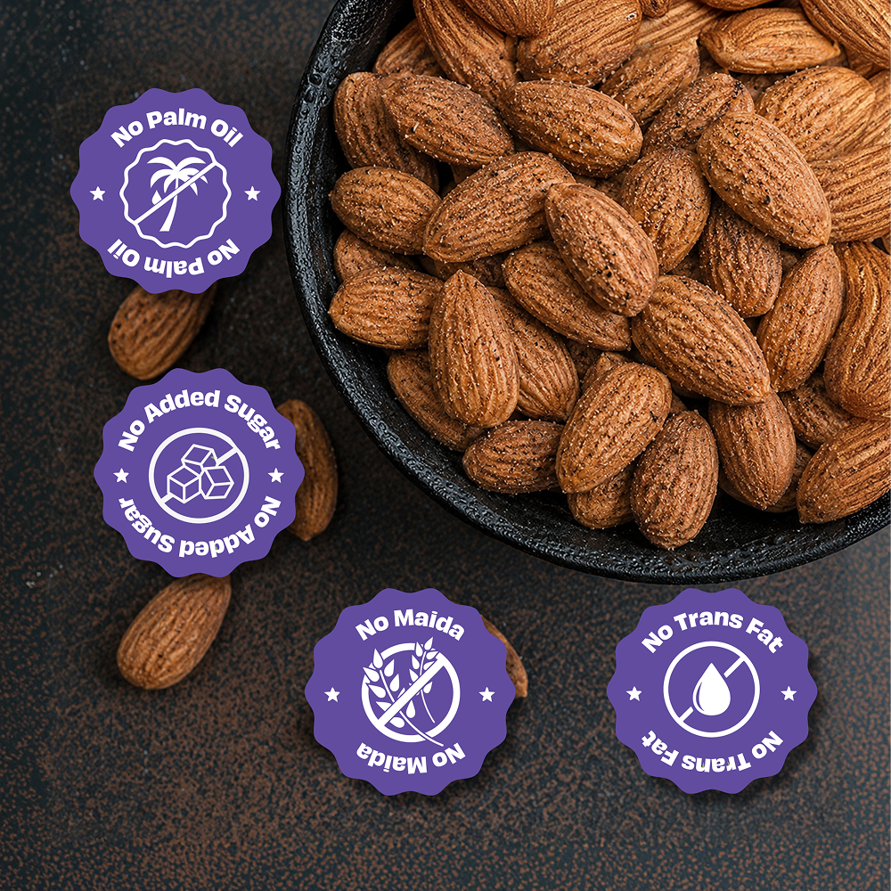 Black Salted Almonds