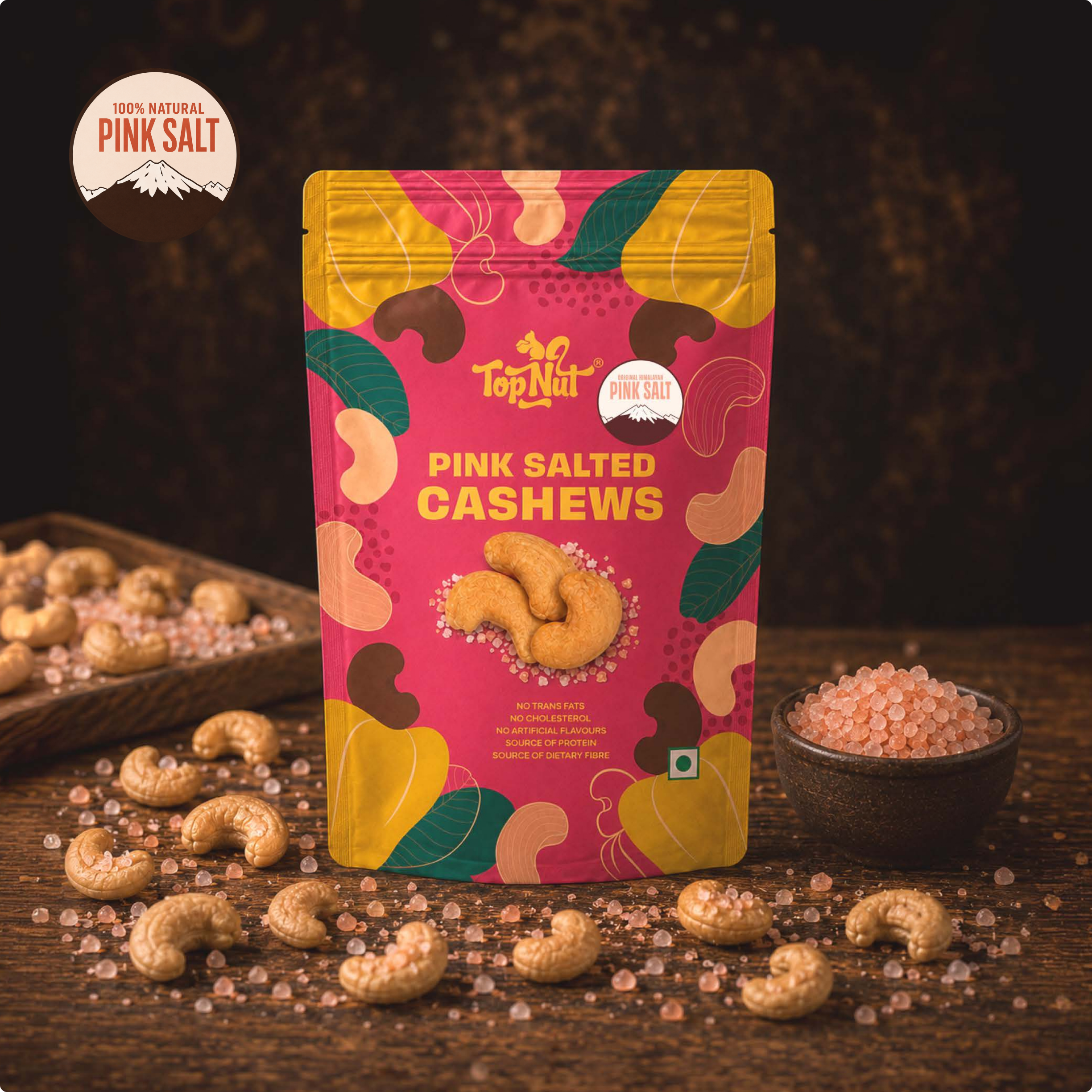 Himalayan Pink Salted Cashews