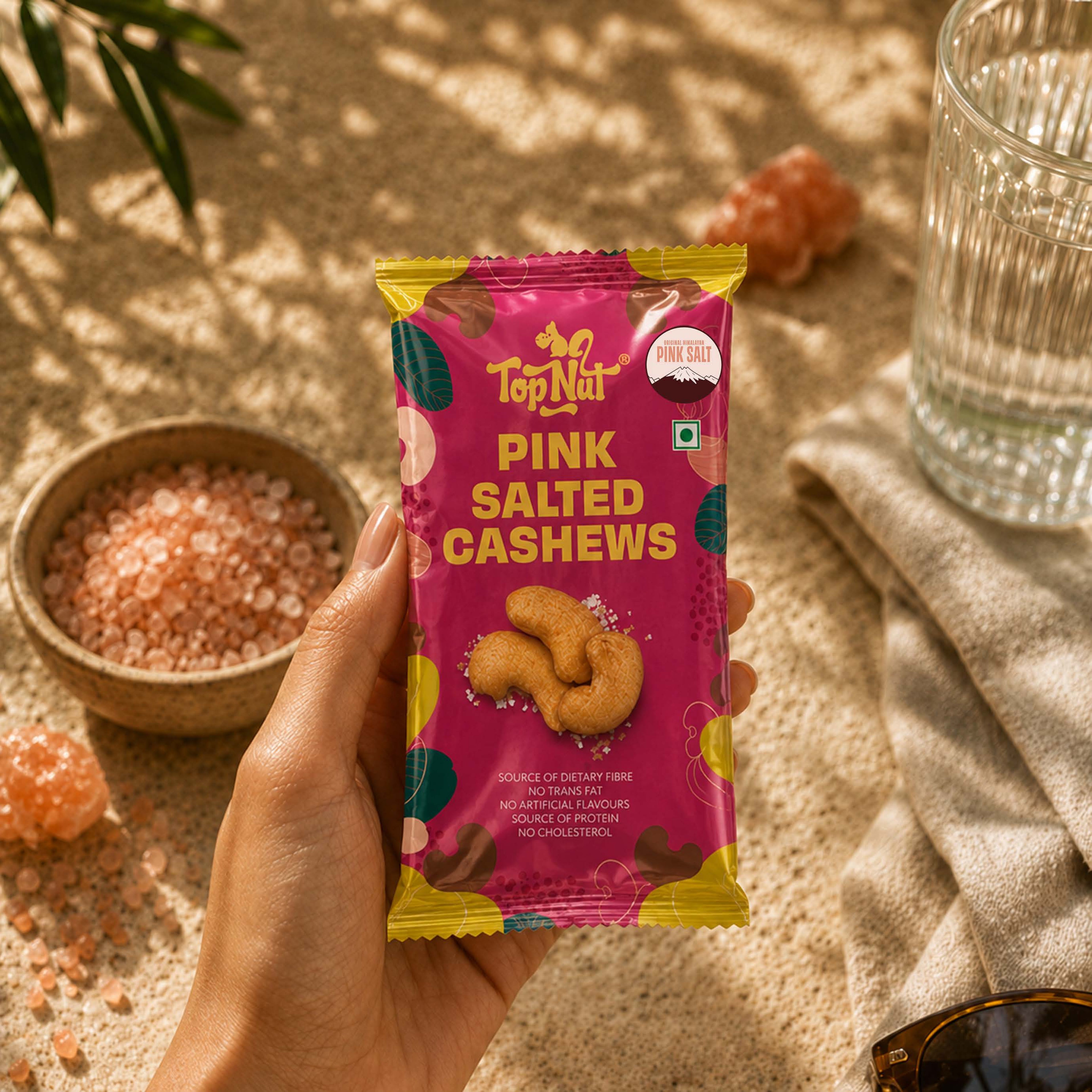 Himalayan Pink Salted Cashews 30g