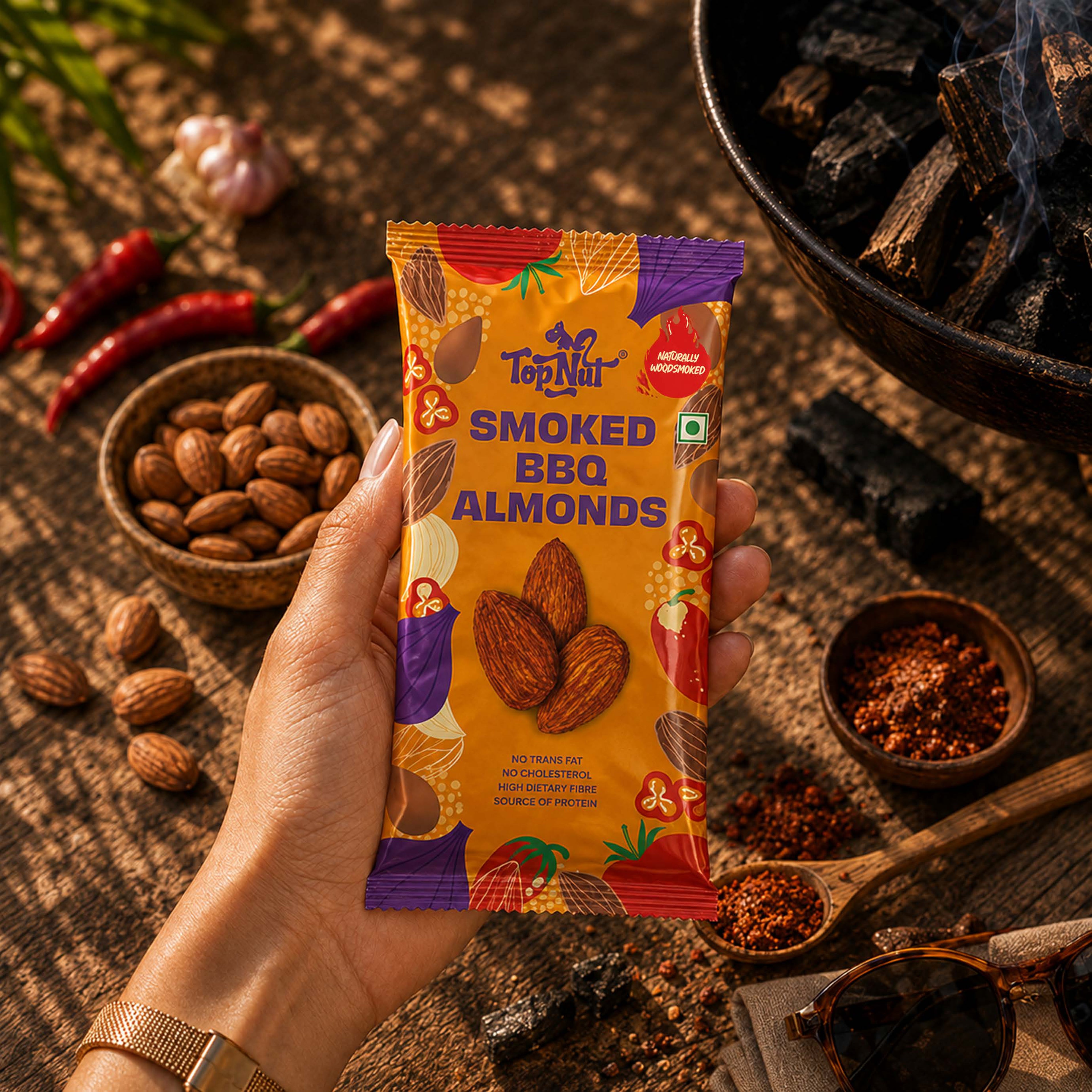 Smoked BBQ Almonds 30g
