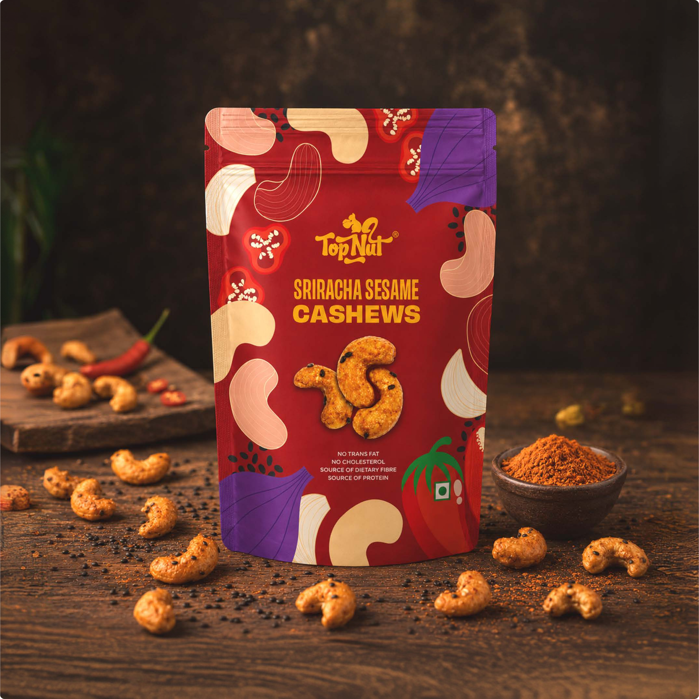 Sriracha Sesame Cashews
