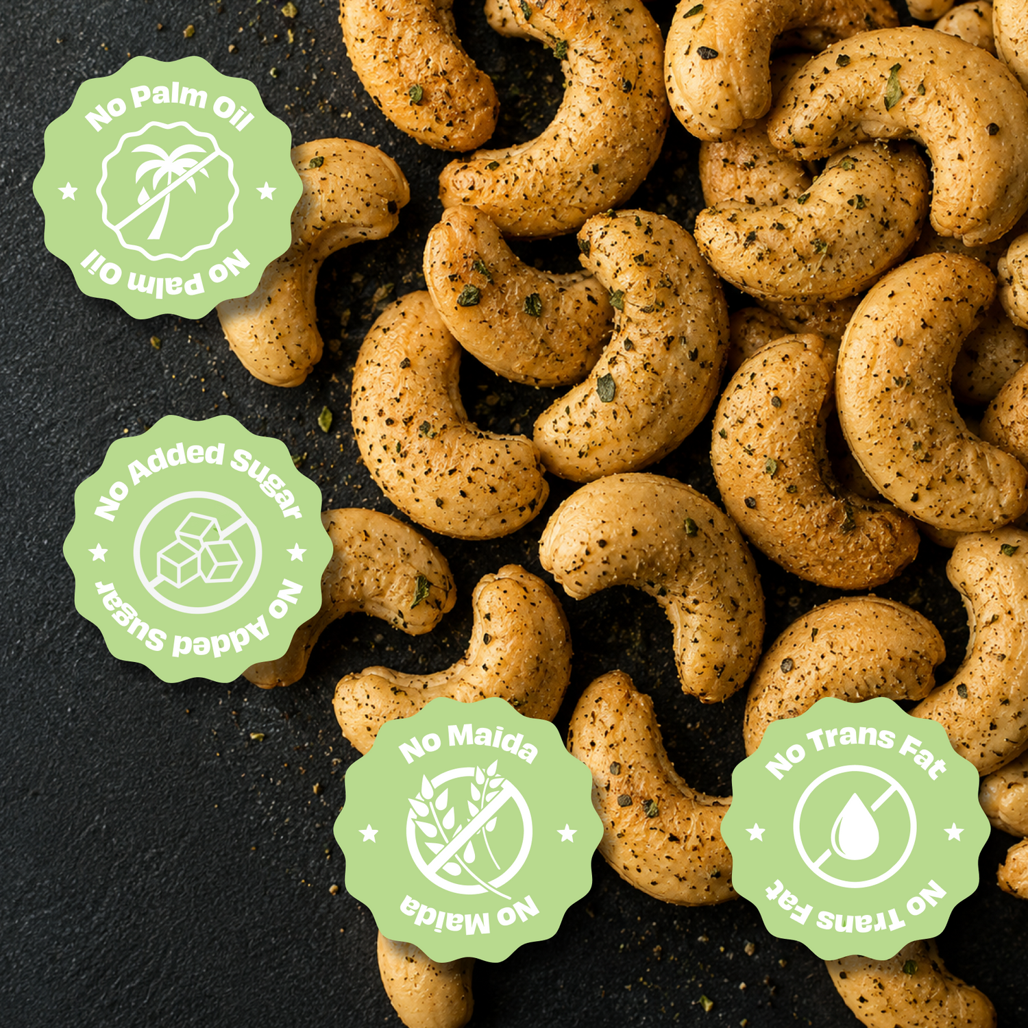 Italian Herb & Pepper Cashews 30g