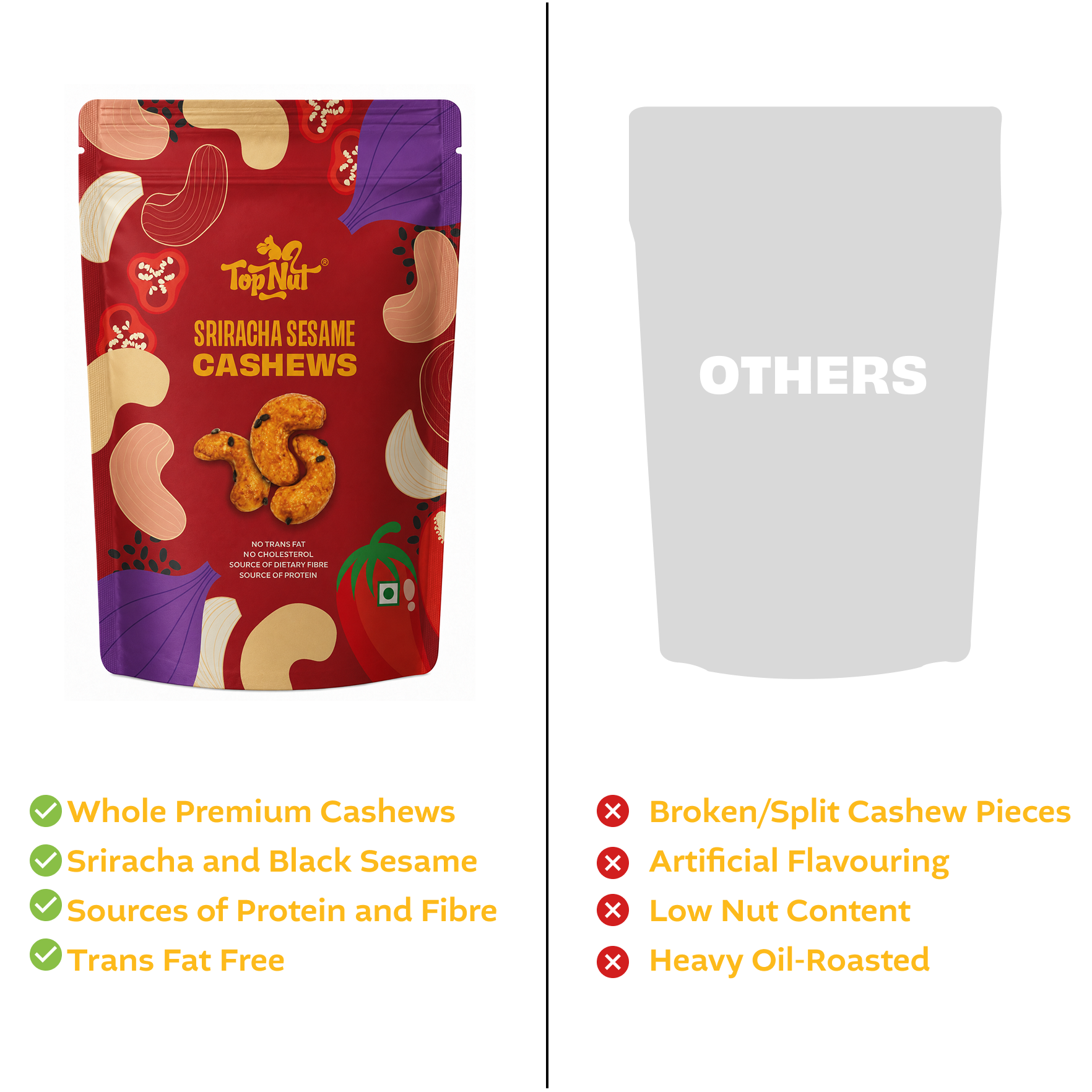 Sriracha Sesame Cashews