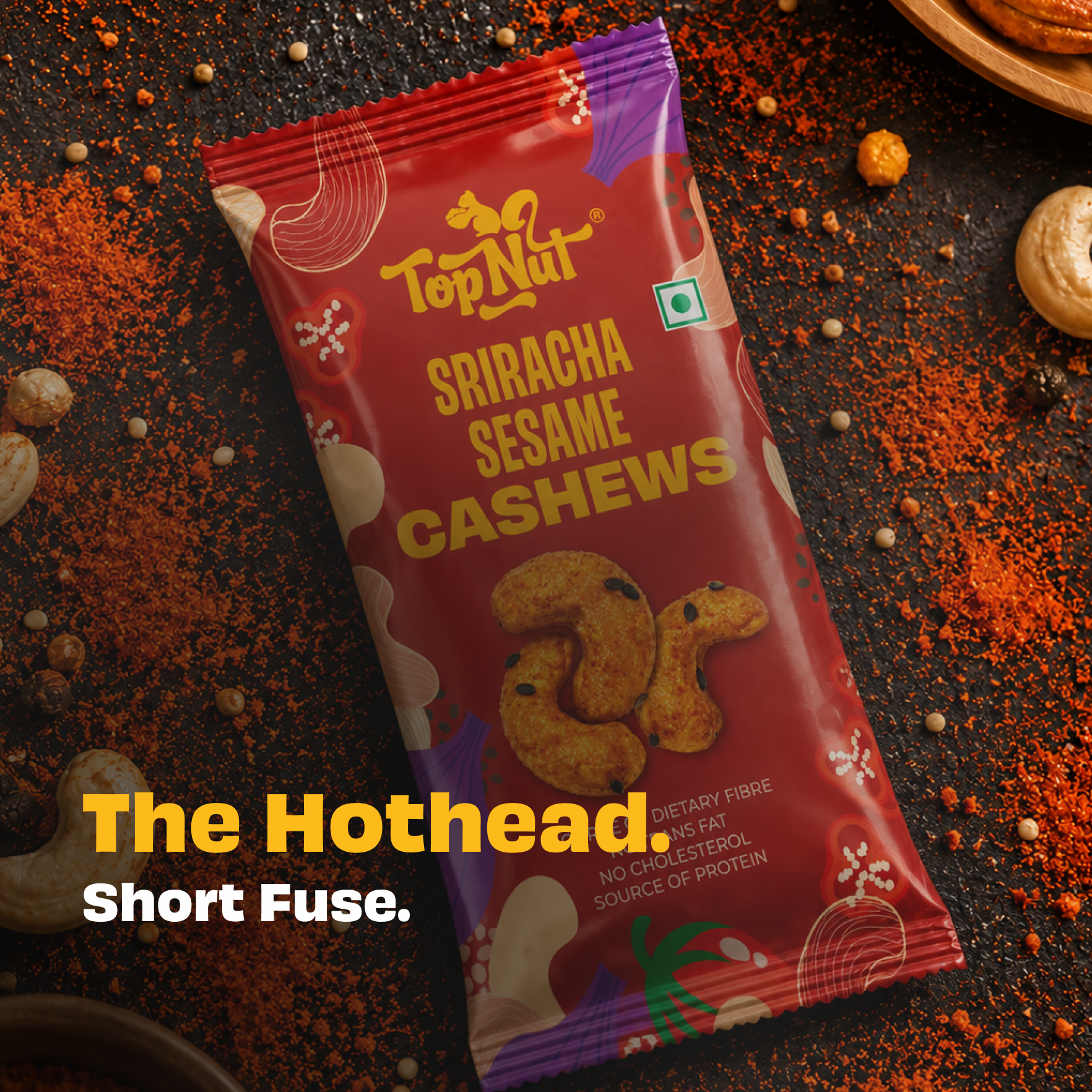 Sriracha Sesame Cashews 30g
