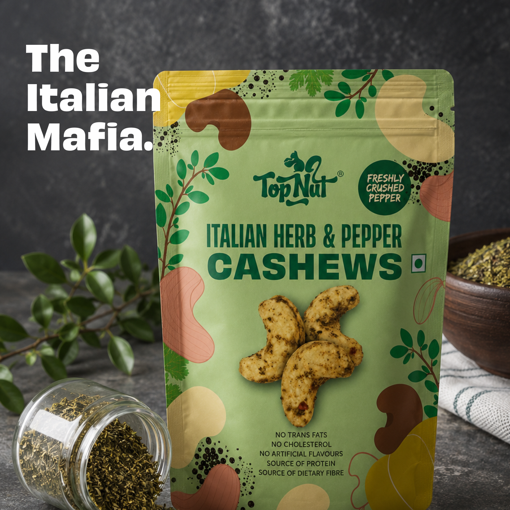 Italian Herb & Pepper Cashews