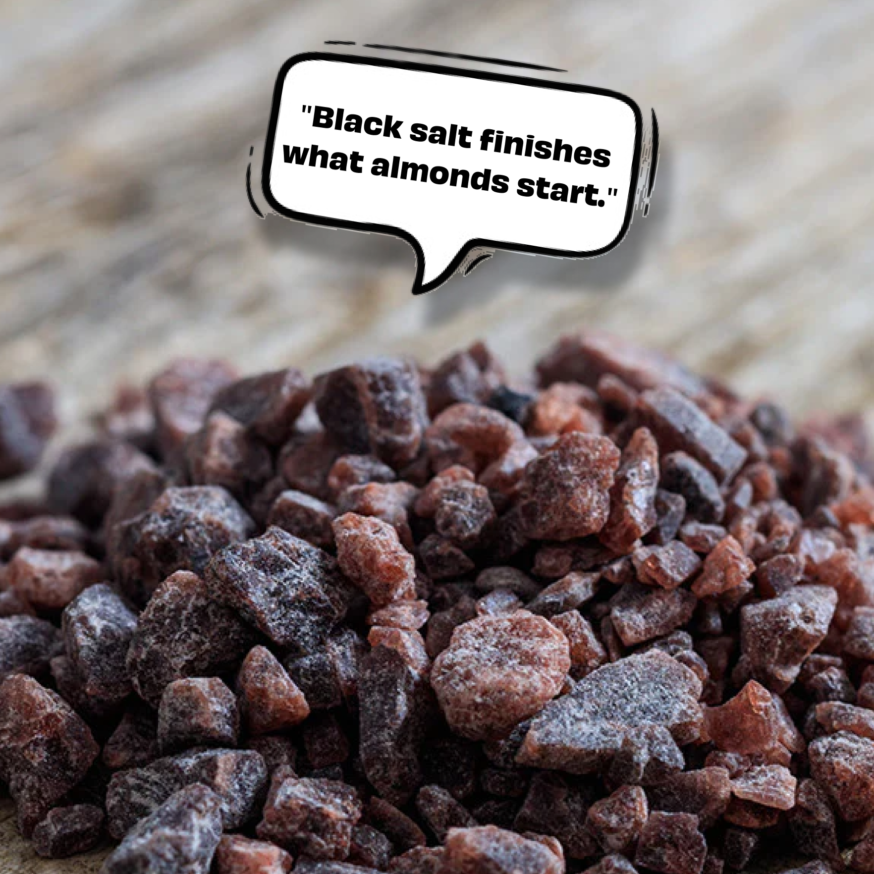 Black Salted Almonds 30g
