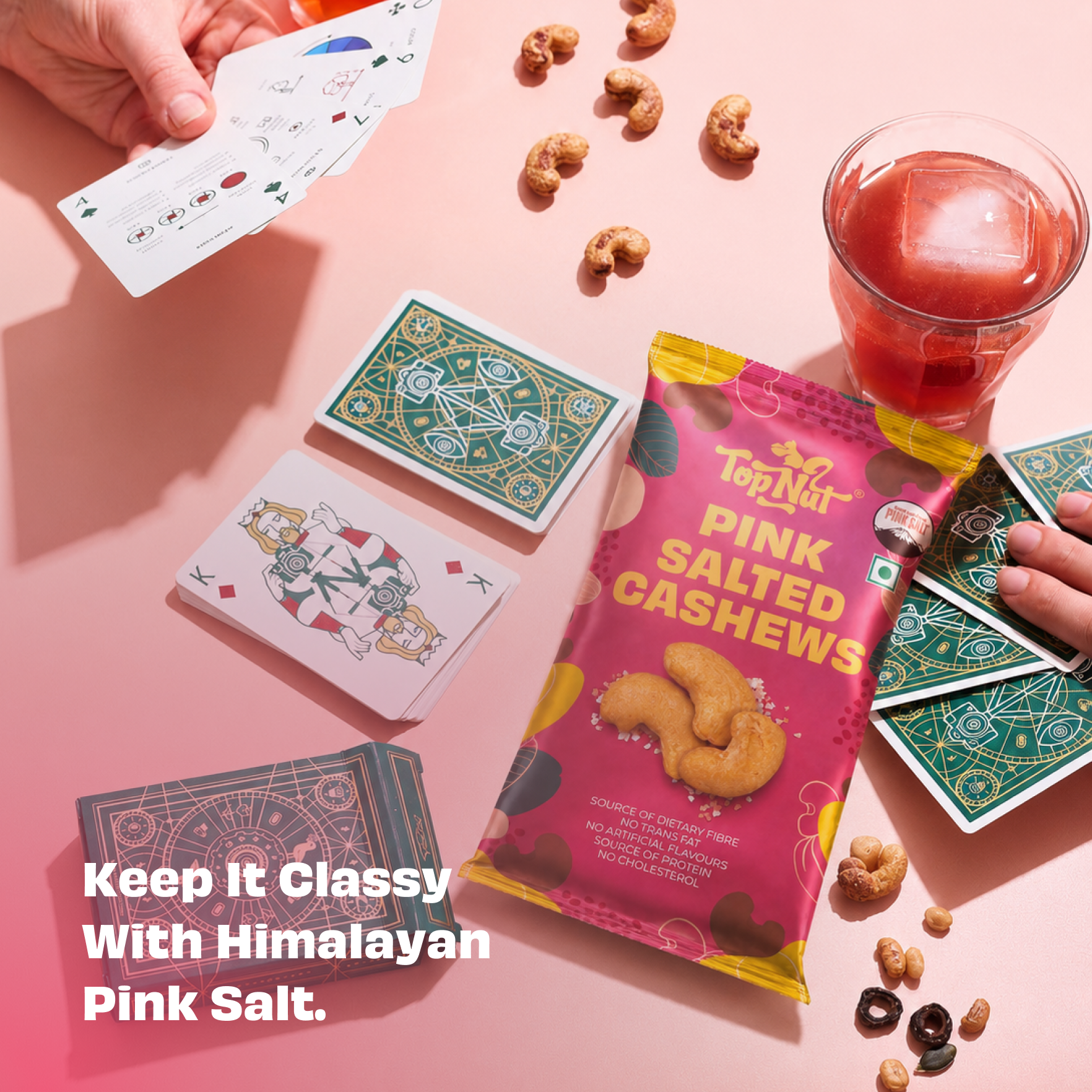 Himalayan Pink Salted Cashews 30g