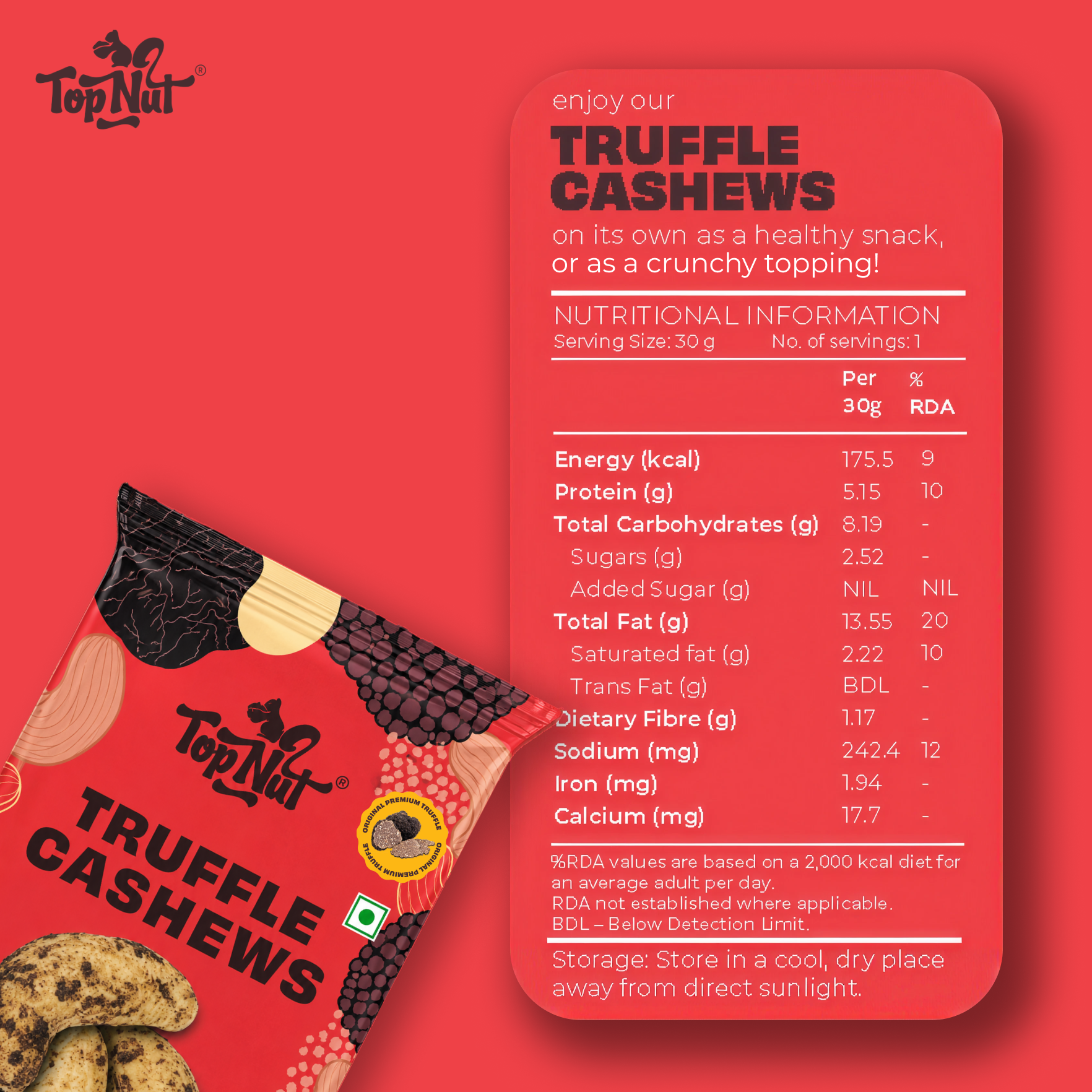 Truffle Cashews 30g