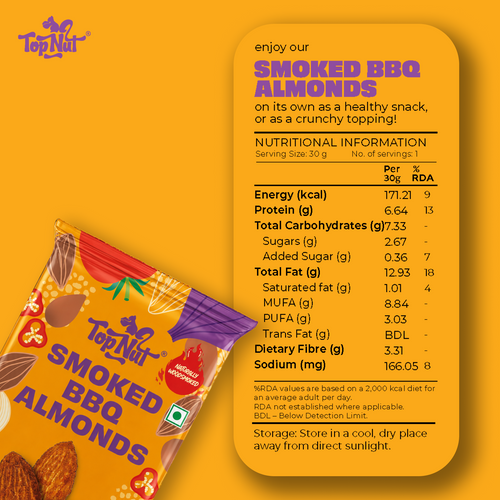 Smoked BBQ Almonds 30g
