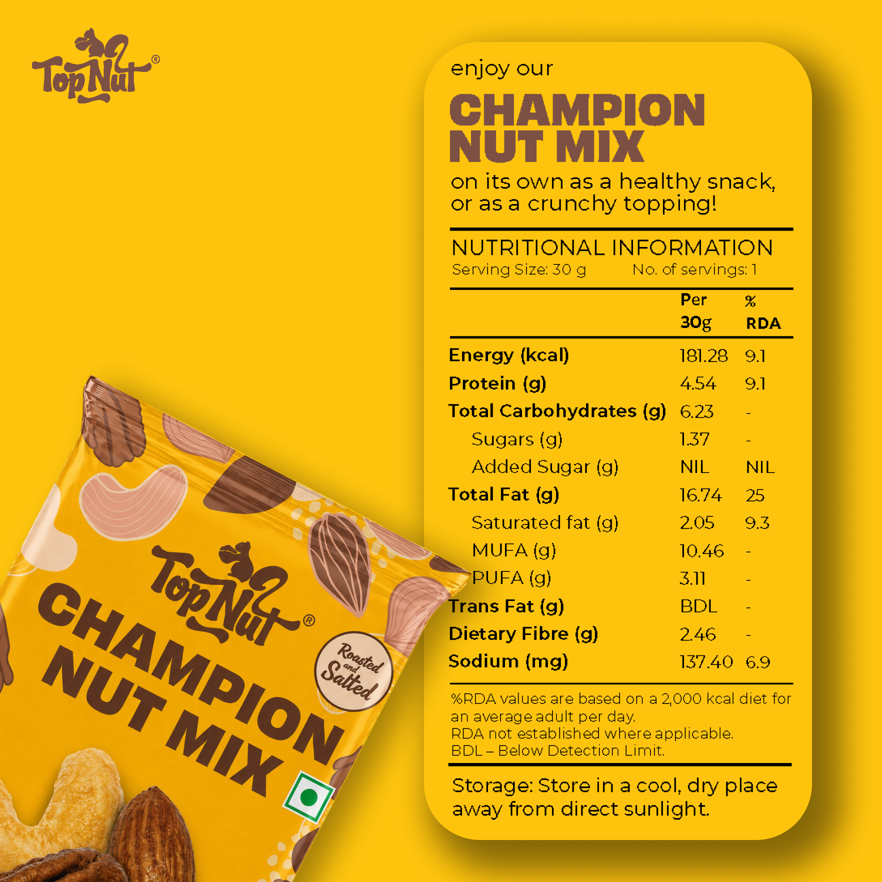 Champion Nut Mix 30g